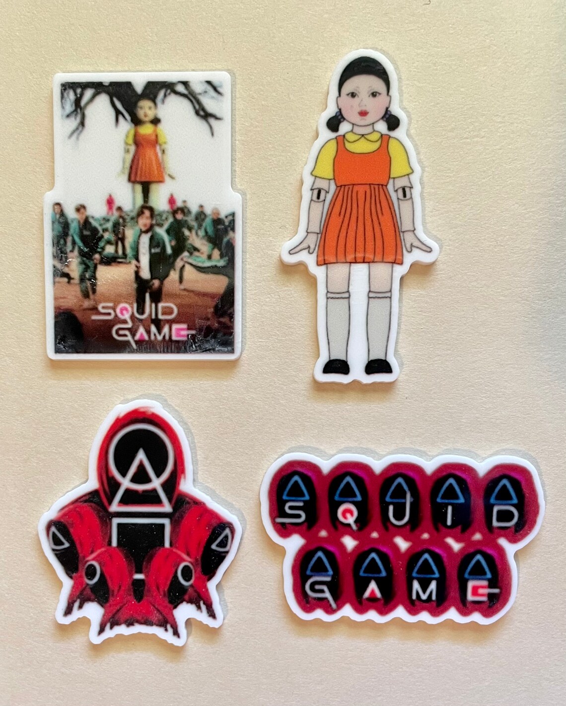 Squid Game 4 Piece Set Etsy