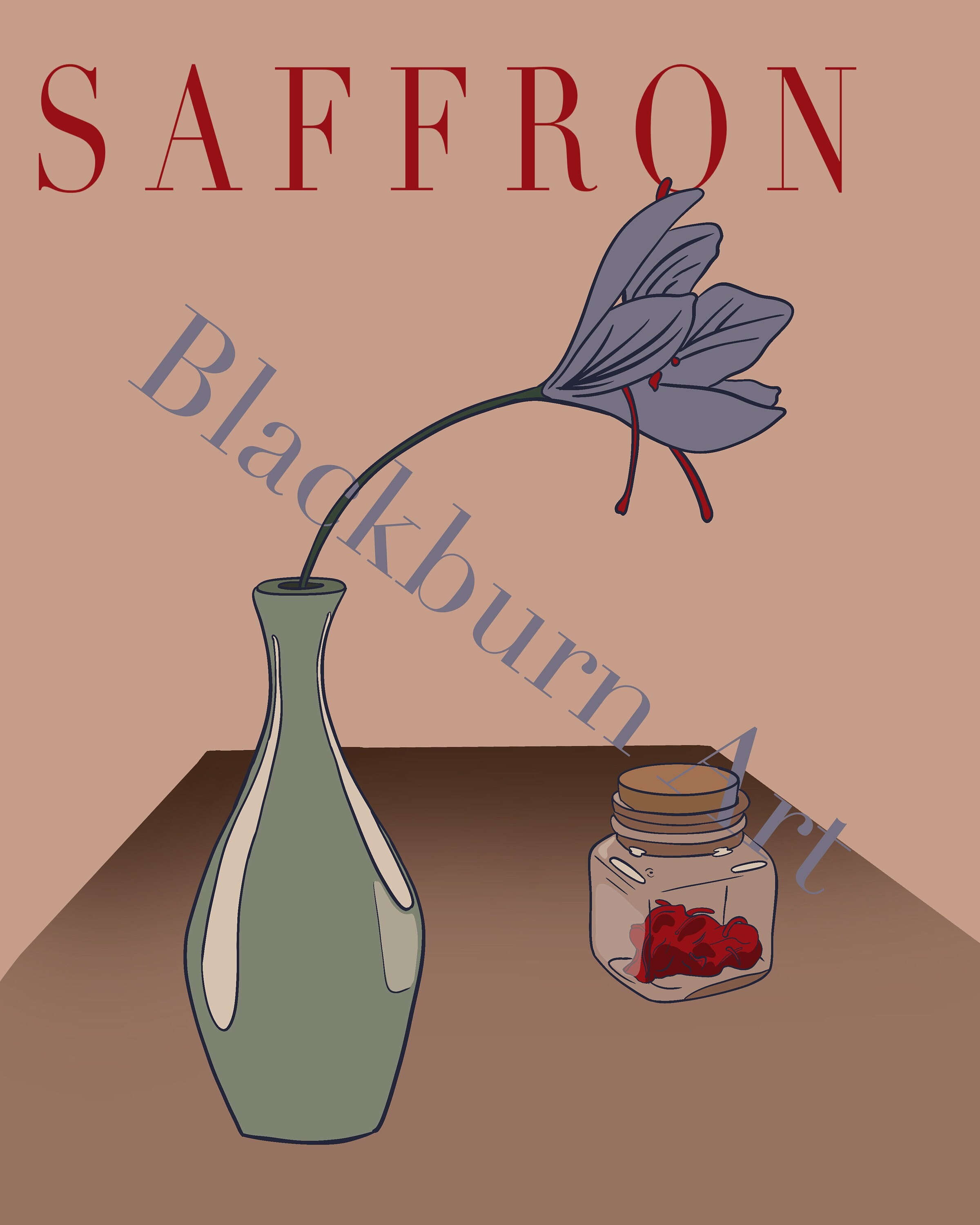 Saffron Poster 16 X 20 Inches - Etsy