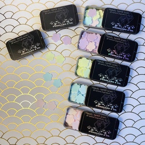 Jabón de papel de mano, portátil, juego de regalo de Navidad, (50 piezas, 5 opciones) A la venta, juego de regalo de vapor de ducha
