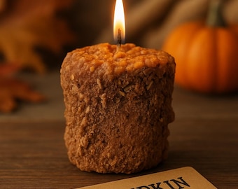Primitive Pumpkin Pie Candle: Spiced Rustic Farmhouse Decor