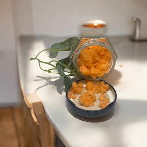 Pumpkin Spice Wax Crumbles – Najaarsgeurende sojawas smelt – Jar Wax Chunks – Herfsthuisgeur – Handgemaakte gezellige waxmelts