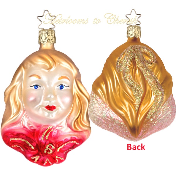 Old World Christmas Katherine's Peaceful Angel #10025 Vintage Inge-Glas German Christmas Ornaments in Gift Box