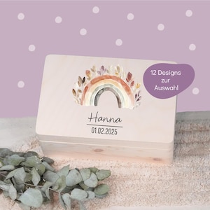 Erinnerungskiste, Personalisierte Baby-Erinnerungskiste, Erinnerungsbox Baby, Geschenk zur Geburt, Taufgeschenk Baby, Babygeschenk Geburt