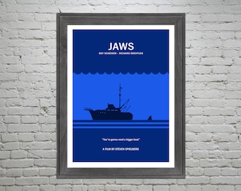 Jaws Minimalist Movie Poster