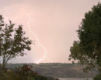 Lightning Across the Lake Photo Print