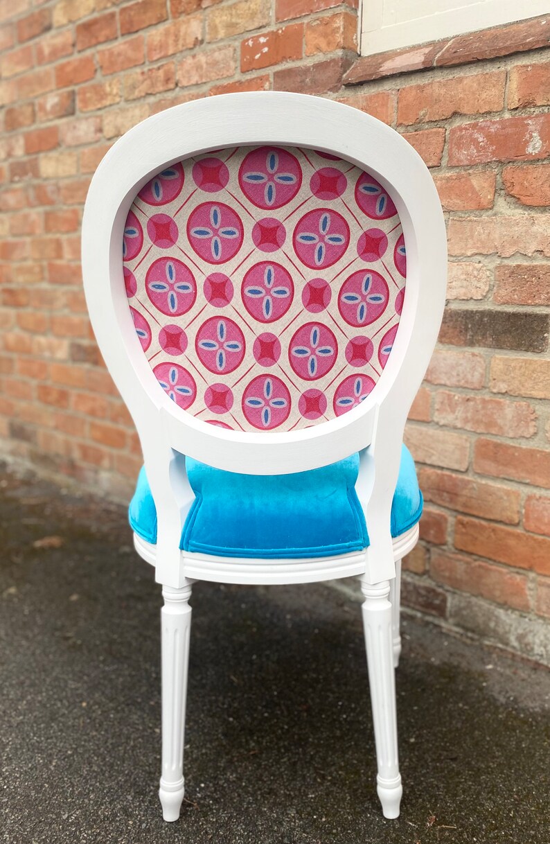 Set of 6 Custom Made Dining Chairs Upholstered Etsy