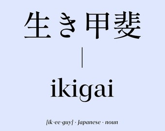 Ikigai Wallpaper - Digital Download for Mobile, Desktop & 18x24 Poster