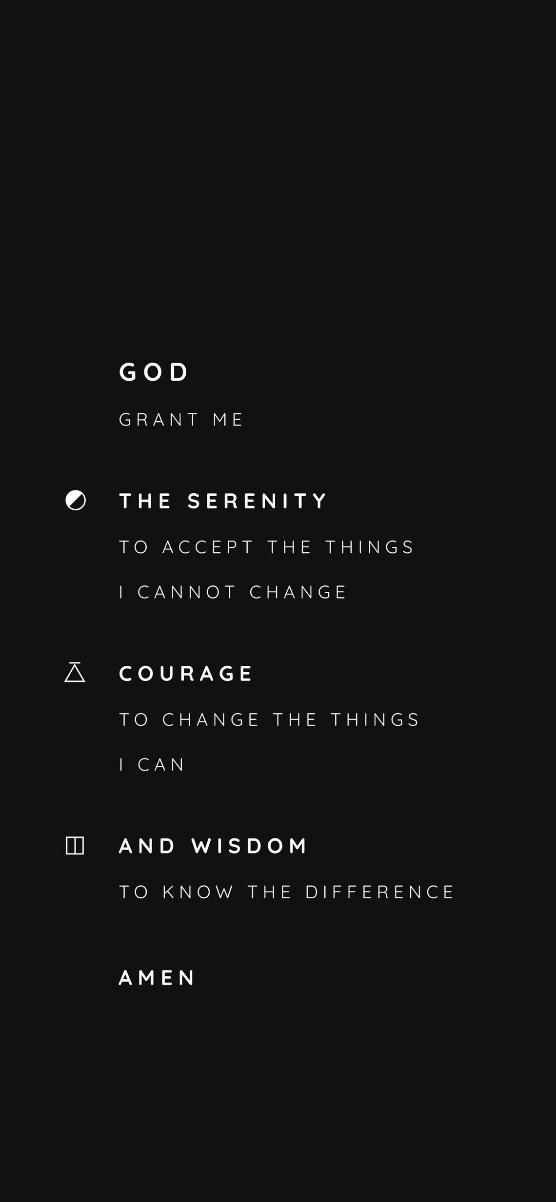 Serenity Prayer Wallpaper Digital Download for Mobile, Desktop & 18x24
