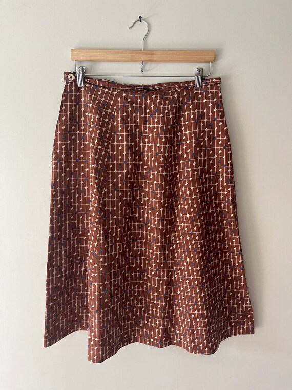 VTG 50s/60s atomic print skirt