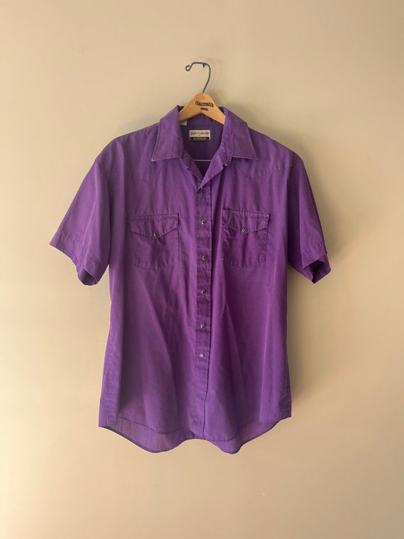 VTG 60s purple Karman western shirt - Gem