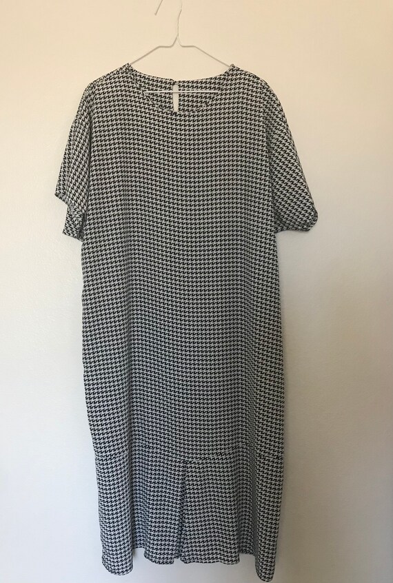 VTG 1970s houndstooth sack dress