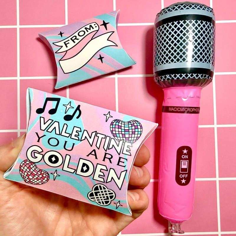 Huntrix Microphone Roun Kpop Demon Hunters Huntrix Microphone - Etsy