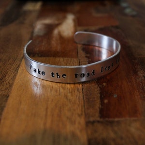 Take the road less traveled Cuff Bracelet