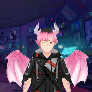 Male Dragon Vtuber model With Two Outfits Ready to Use | Handsome Pre-Made 3D Vroid VRM model for Streaming/Vtuber