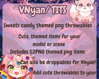 Big Pack of Sweets Throwable Assets - 52 pcs | Transparent | PNG | Twitch Throwables | Stream Decoration | Twitch TITS Program
