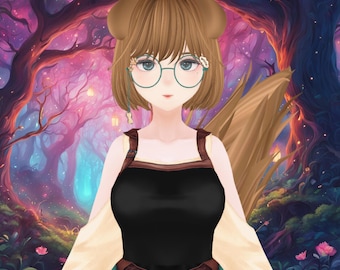 Dog Model With Three Outfits Ready to Use | Cute Pre-Made 3D Vroid VRM model for Streaming/Vtuber