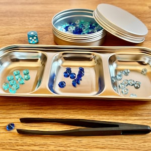 Montessori crystal sorting activity set