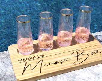 Personalized Mimosa Flight Board