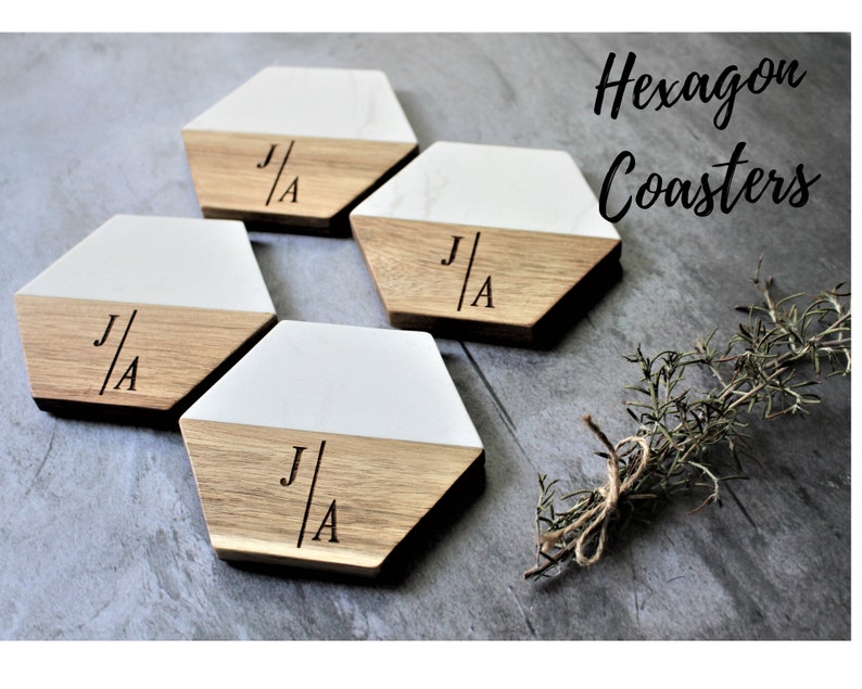 Minimalist Personalized Marble & Wood Charcuterie Cheese Serving Board For Bridal Shower Wedding Engagement Birthday Thank You Housewarming afbeelding 5