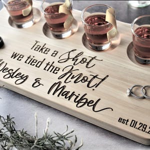 Personalized Wood Flight Board  Cutting Charcuterie Engagement Wedding Birthday Housewarming Fathers Mothers Day Gifts