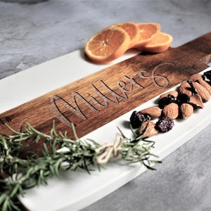 Personalized Marble Wood Charcuterie Cheese Serving Board, Bridal Shower Gift, Wedding Gift, Engagement Gift, Birthday Gift, Thank You Gift