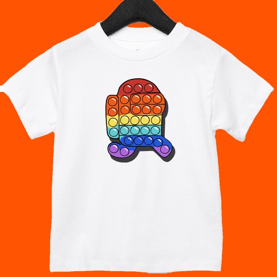 Among Us Pop It Fidget Toys T Shirt Pop 