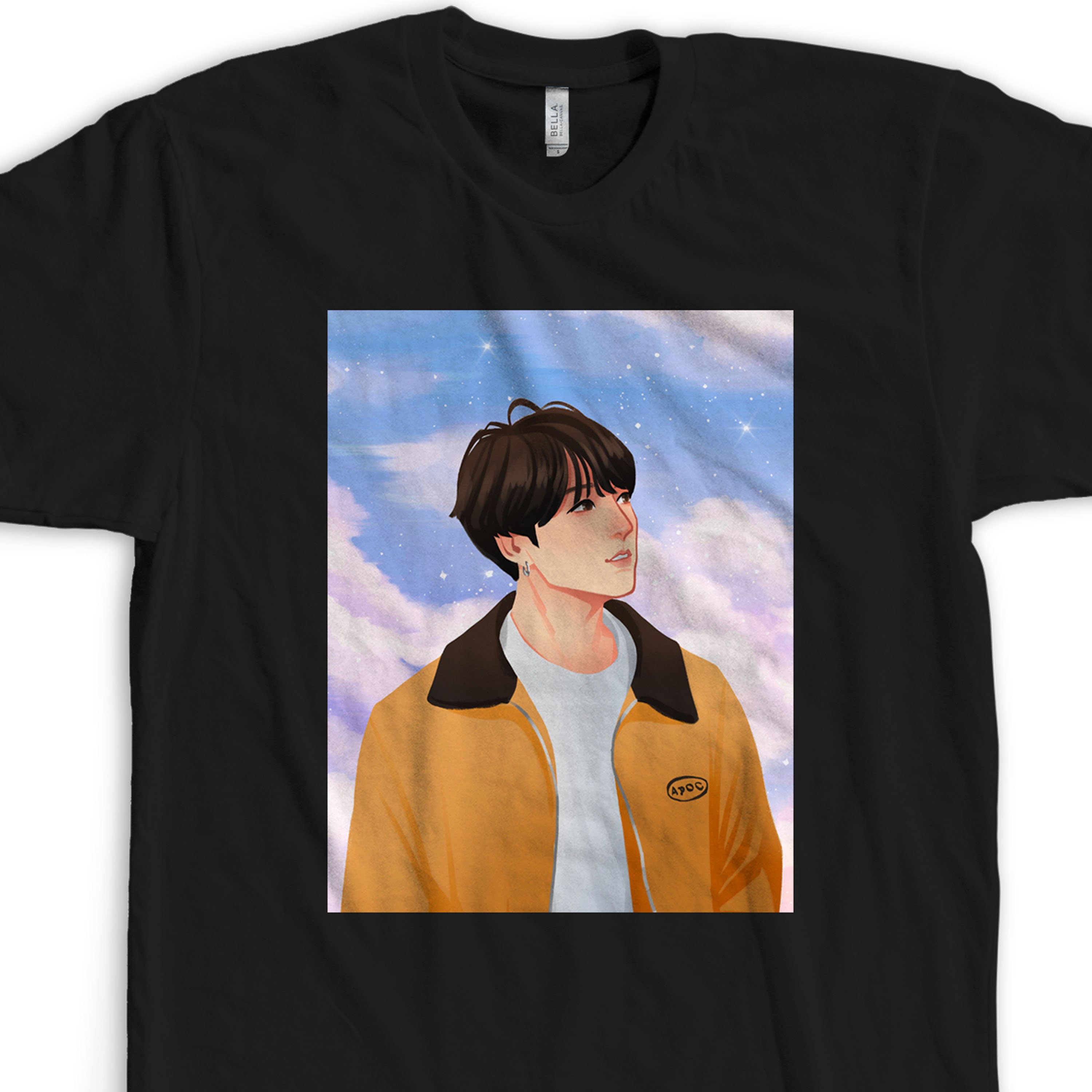 Discover BTS Jungkook Anime Style Art K-Pop T-Shirt