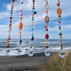 29” window beads, bohemian colorful beads