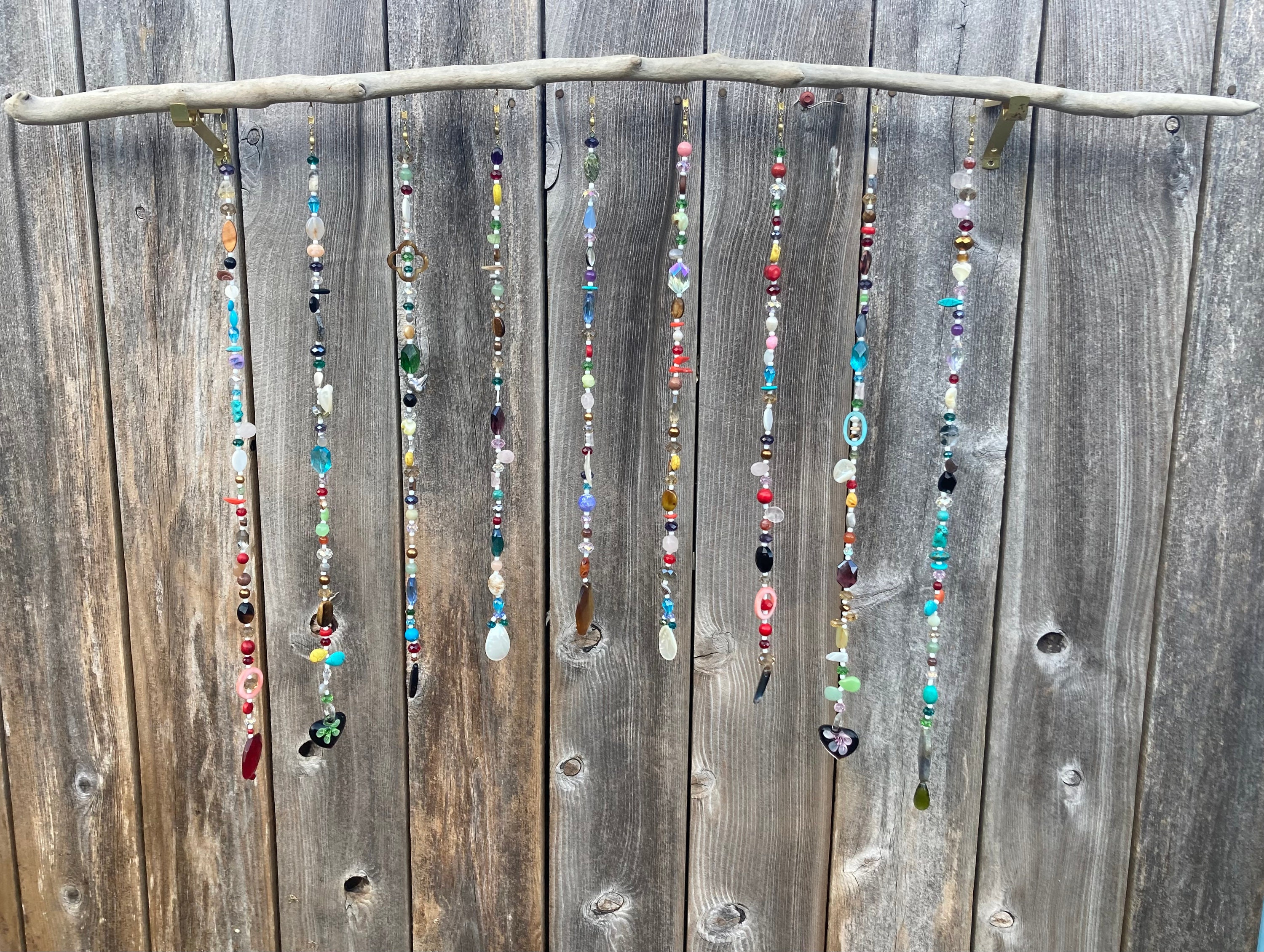 Window Beads 12 Long Sun-catcher Crystal Beads, Handmade Home