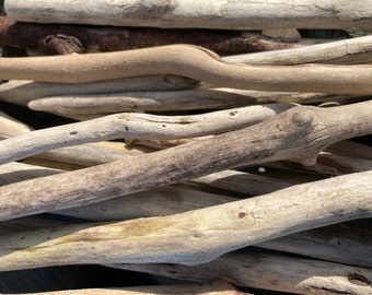 Bundle of 10”-16” long pieces California Coast Driftwood, bulk driftwood for DIY crafts macramé Driftwood