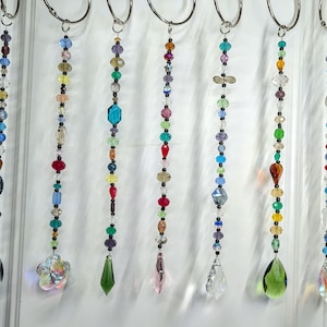window beads 12” long sun-catcher crystal beads, handmade home decor