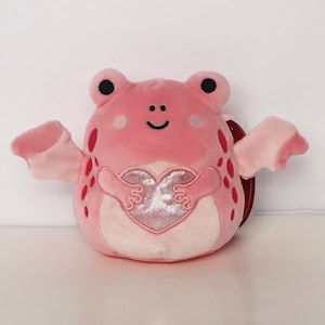 Benutzerdefinierte rosa Herz Prinzessin Frosch Fledermaus Lonina Squishmallow Sammlerstück Tier Plüschtier