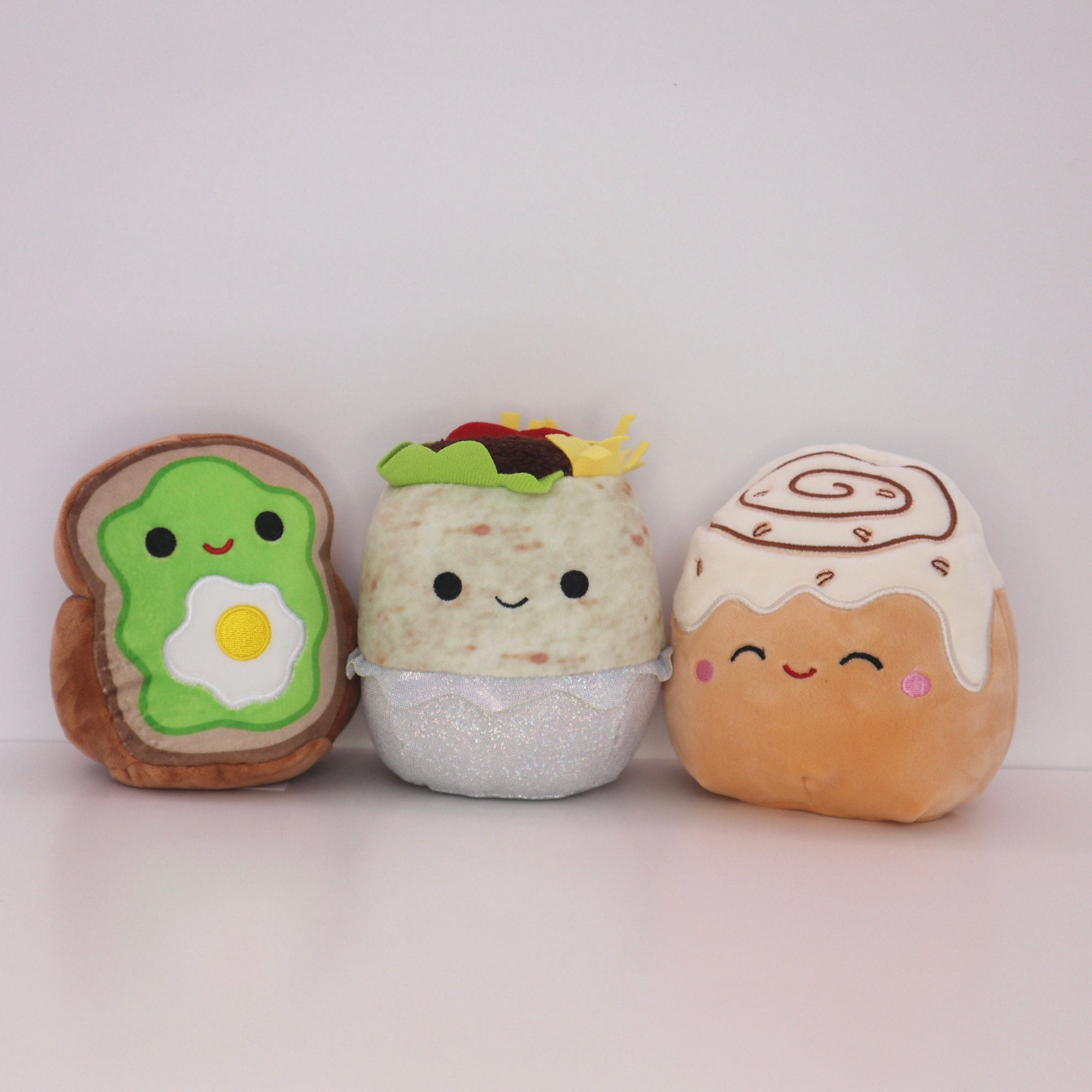 avocado toast with egg squishmallow