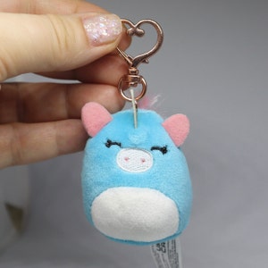 Custom Glow in the Dark 2&quot; Caticorn Cali 2&quot; Butterfly Llama Unicorn Keychain Squishville Squishmallow Collectible Animal Plush Toy