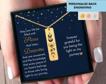 Starry Mountains Court Necklace, Personalized Acotar Bookish Jewelry, Velaris Starlight City, English SJM Merch, Book Lover Gift