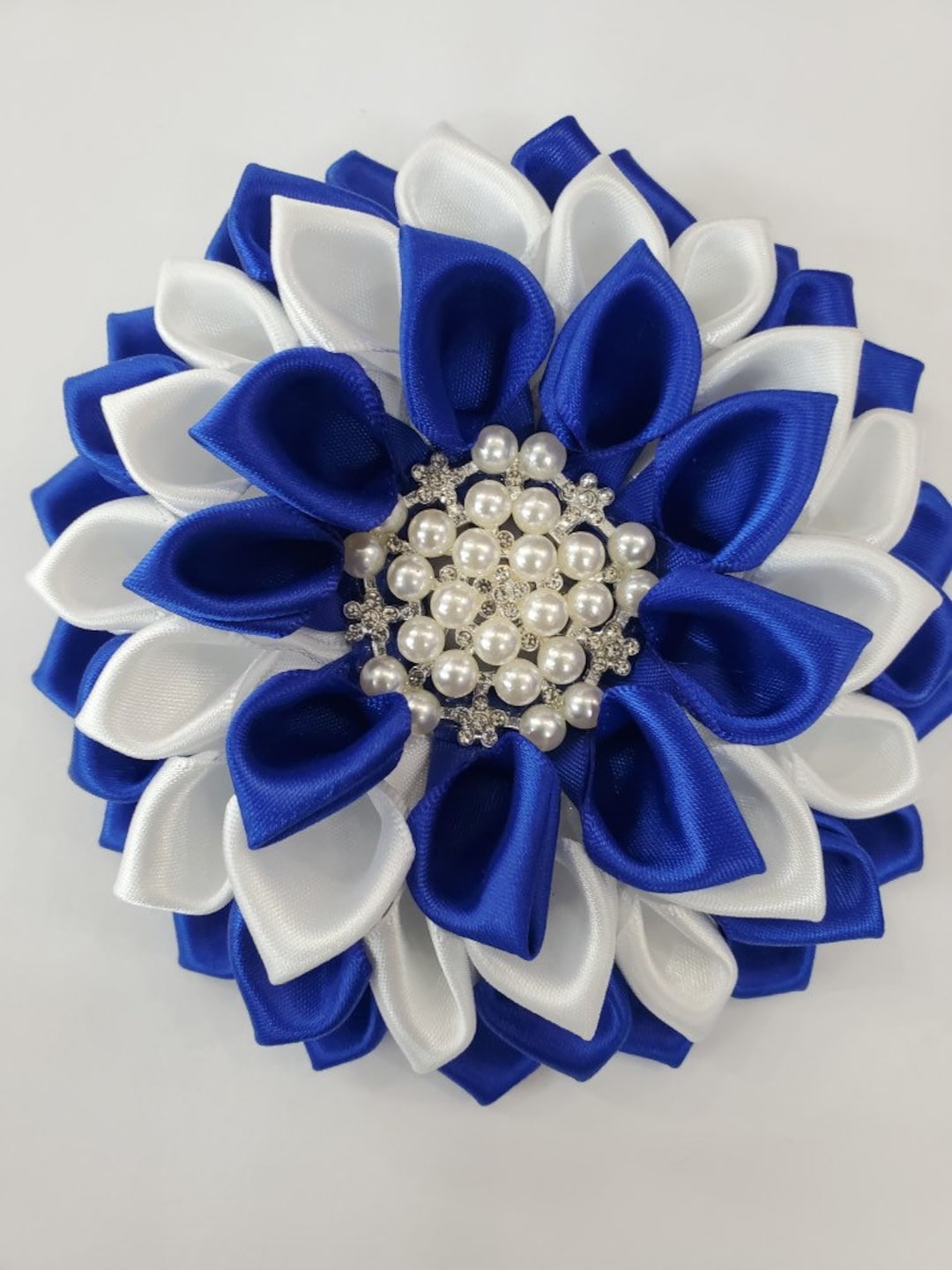 Zeta Blue and White Corsage Zeta Phi Beta Gift, Probate Gift, Zeta
