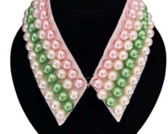 Aka pearl collar necklace sale
