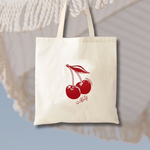 Kirsch Name Totes - Frisch vom Markt- Brautjungfern Geschenke - Ästhetische Tasche - Kirsch Junggesellinnenparty - Trendige Bachelorette Tasche