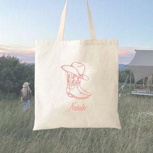 Nashville Cowboy Boot Tote - Brides Last Rodeo - Rodeo Bachelorette - Nashville Bachelorette Party - Cowgirl Bachelorette - Lets Go Girls
