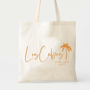 Cabo Welcome Tote - Destination Wedding Welcome Bag - Custom Wedding Tote - Bridesmaids Gifts - Mexico Wedding Tote - Beach Bachelorette