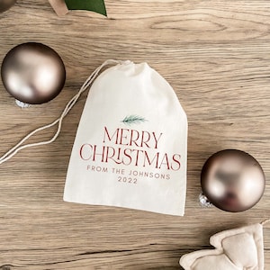 Modern Merry Christmas Favor Bag - Christmas Party Favor - Christmas Hangover Kit - Holiday Party Favor - Work Party - Holiday Treat Bag
