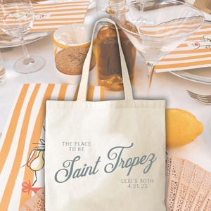 Sacola personalizada Beach Club - Despedida de solteira na praia - Bolsa para kit de ressaca - Sacola para despedida de solteira - Sacola para casamento no destino - Sacola personalizada - Europa