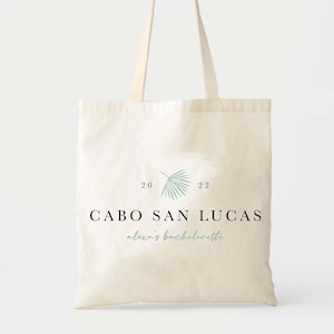 Cabo Welcome Tote - Wedding Welcome Bag - Custom Wedding Tote - Bachelorette Gift - Destination Wedding Tote - Custom Tote - Beach Wedding