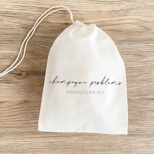 Champagne Problems Hangover Kit - Bachelorette Party - Bachelorette Gift - Hangover Recovery Kit - Survival Kit - Custom Hangover Kit