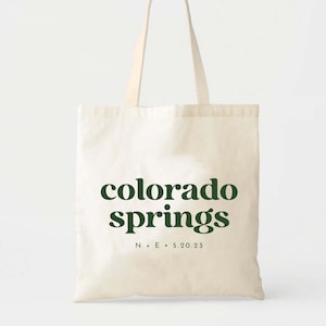 Colorado Welcome Tote - Altitude Kit - Mountain Wedding - Mountain Favor Bags - Ski Weekend Tote  - Location Tote - Colorado Ski Lodge Tote