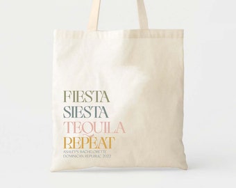 Mexique Welcome Tote - Sac de bienvenue de mariage - Fourre-tout de mariage personnalisé - Cadeau Bachelorette - Fourre-tout de mariage de destination - Fourre-tout personnalisé - Mariage sur la plage