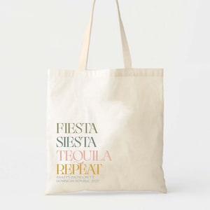 Mexico Welcome Tote - Wedding Welcome Bag - Custom Wedding Tote - Bachelorette Gift - Destination Wedding Tote - Custom Tote - Beach Wedding