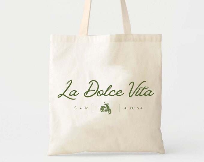 Beach Bag with caption La Dolce Vita