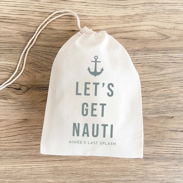 Let's Get Nauti - Nautical Bachelorette Party - Hangover Kit - Bachelorette Gift Bags - Last Splash - Bridesmaid Gifts - Beach Bachelorette