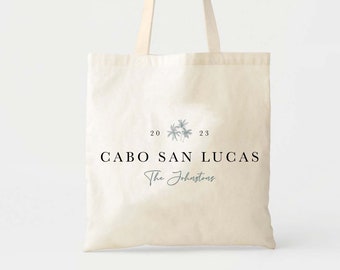 Cabo Welcome Tote - Wedding Welcome Bag - Custom Wedding Tote - Bachelorette Gift - Destination Wedding Tote - Custom Tote - Beach Wedding